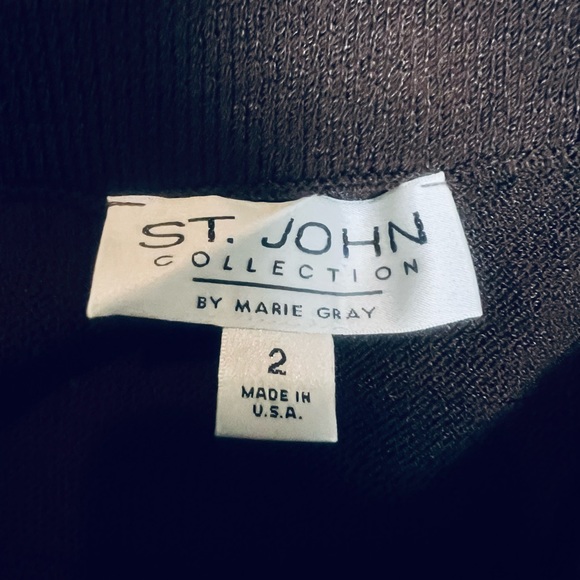 St John Chocolate brown Santana ruffle knit skirt set - Picture 7 of 8